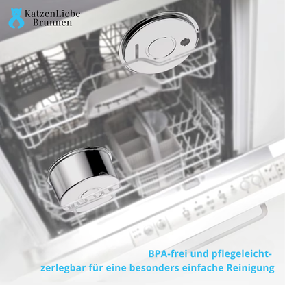 KatzenLiebe Brunnen – leiser Edelstahl-Trinkbrunnen für gesunde & glückliche Katzen