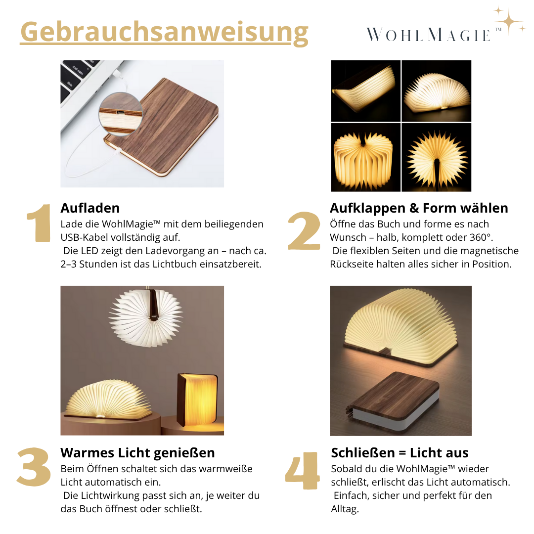 WohlMagie™ — Das leuchtende Buch voller Zauber.