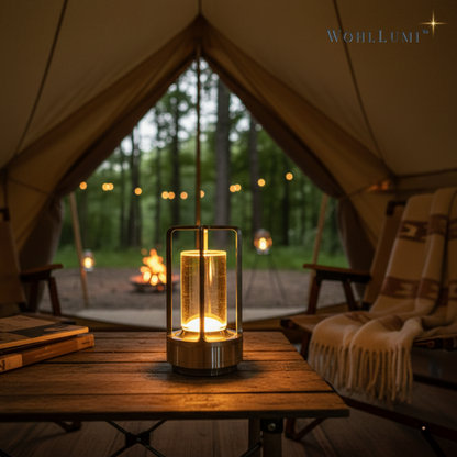 WohlLumi™ – Kristallklare kabellose Tischlampe für sofortige Wohlfühl-Atmosphäre