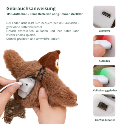 FederFuchs — Das spielerische Federleben, das Ihre Katze erwachen lässt.