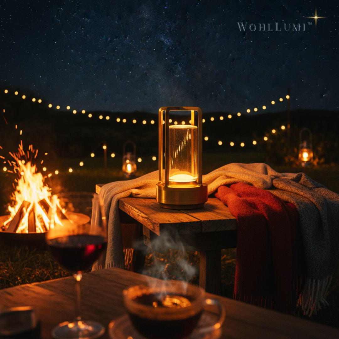 WohlLumi™ – Kristallklare kabellose Tischlampe für sofortige Wohlfühl-Atmosphäre