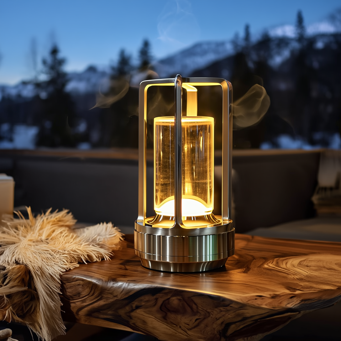 WohlLumi™ – Kristallklare kabellose Tischlampe für sofortige Wohlfühl-Atmosphäre