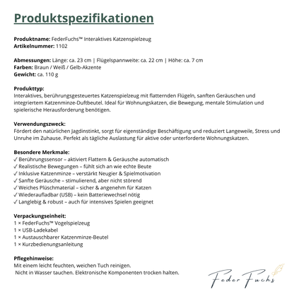 FederFuchs — Das spielerische Federleben, das Ihre Katze erwachen lässt.