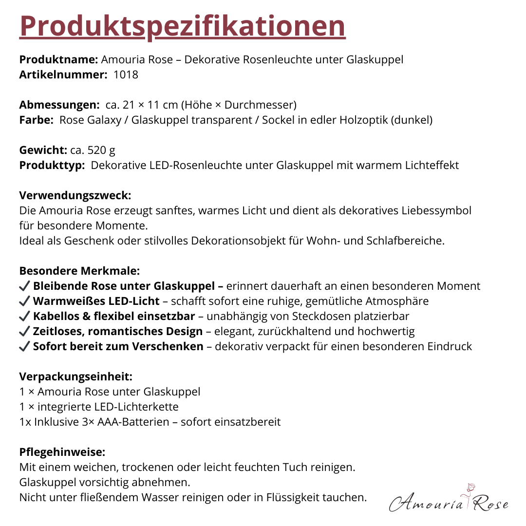 Amouria Rose - Für den Moment, den man nicht vergisst.