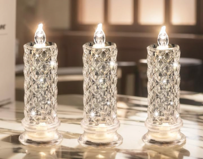 WohlfühlFlamme™ – Vlamlose LED-Kerzen (3er-Set) Zauber bei warmem Kerzenlicht.