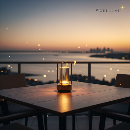 WohlLumi™ – Kristallklare kabellose Tischlampe für sofortige Wohlfühl-Atmosphäre