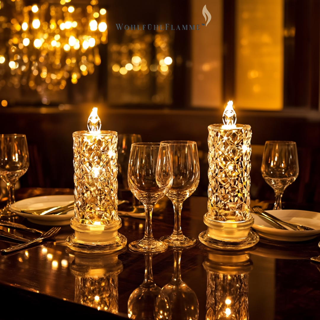 WohlfühlFlamme™ – Vlamlose LED-Kerzen (3er-Set) Zauber bei warmem Kerzenlicht.
