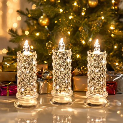 WohlfühlFlamme™ – Vlamlose LED-Kerzen (3er-Set) Zauber bei warmem Kerzenlicht.