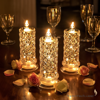 WohlfühlFlamme™ – Vlamlose LED-Kerzen (3er-Set) Zauber bei warmem Kerzenlicht.