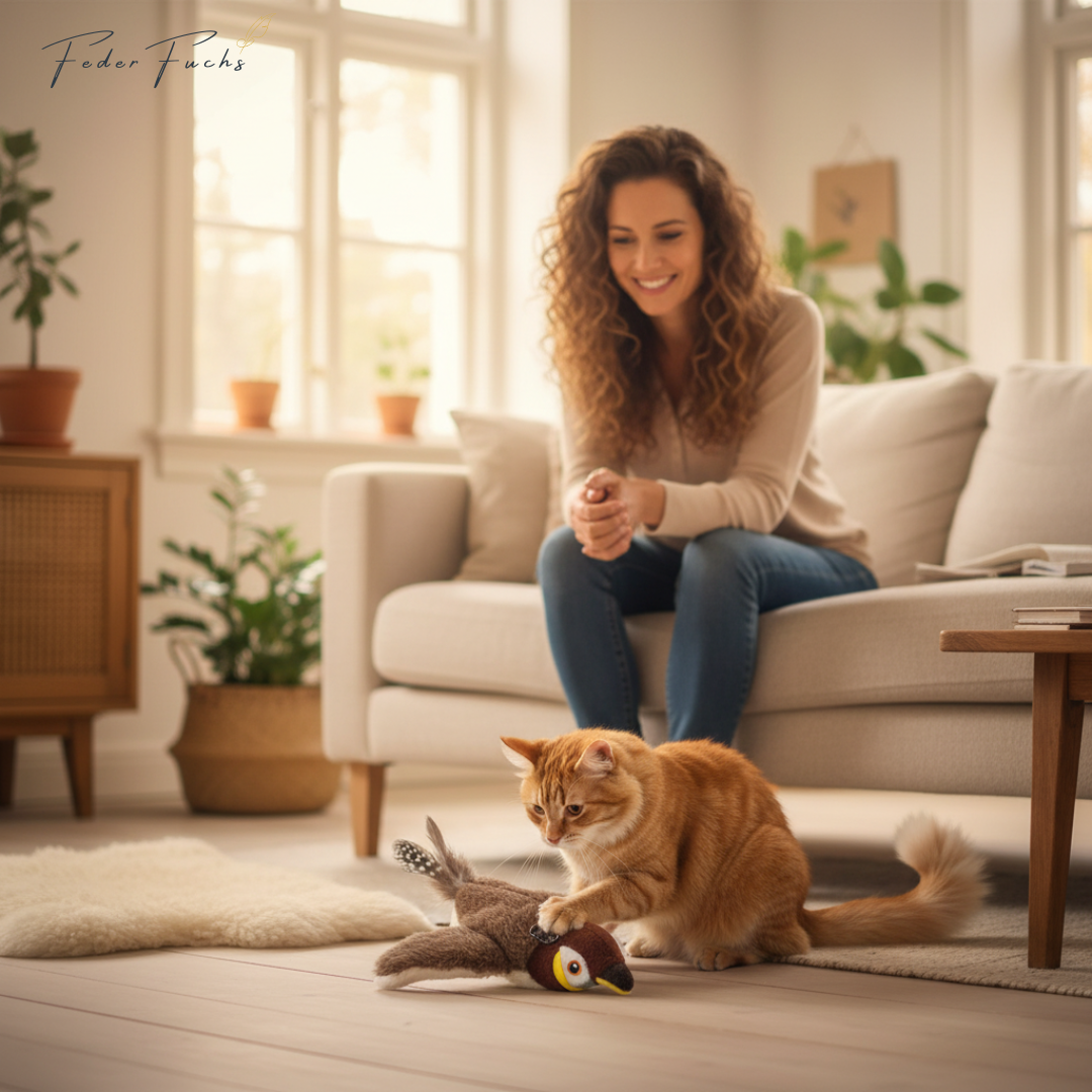 FederFuchs — Das spielerische Federleben, das Ihre Katze erwachen lässt.