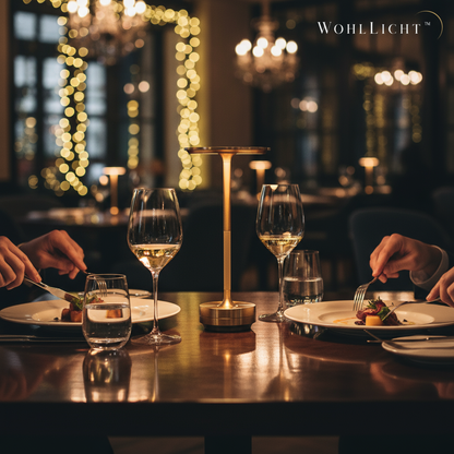 WohlLicht™ – Zeitlose kabellose Tischlampe mit Touch-Funktion
