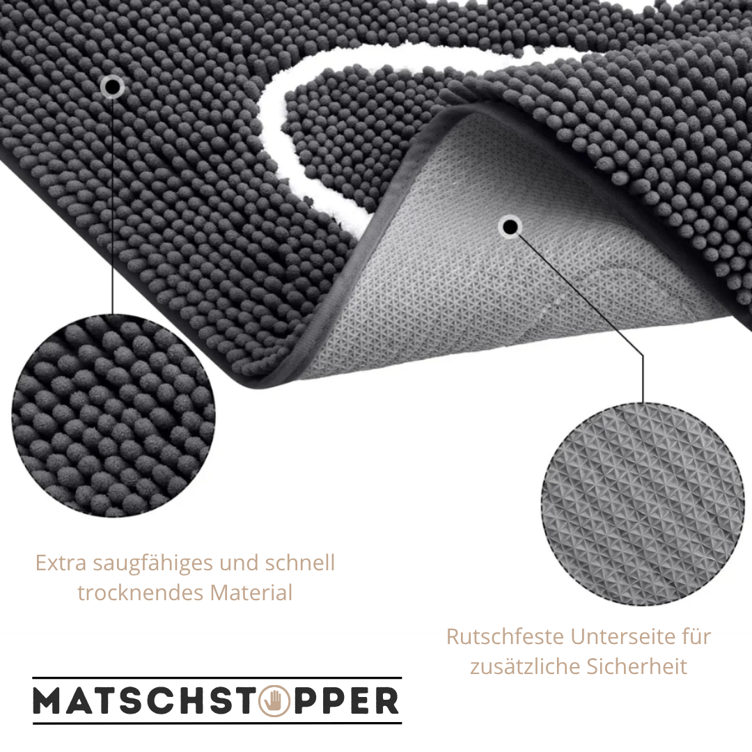 MatschStopper – entwickelt für Hundepfoten und Familienböden.